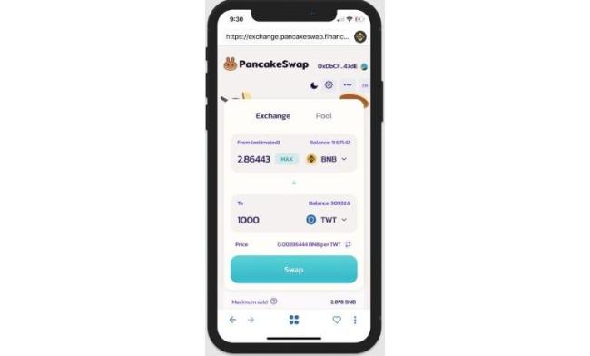 آموزش آسان تبدیل ارز USDT (تتر) در تراست ولت_تمشک 3 تبدیل تتر به دیگر رمزارزها با DApp